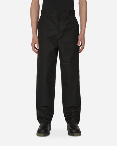 Shop Off-white Diagonal Pocket Carpenter Pants In Black