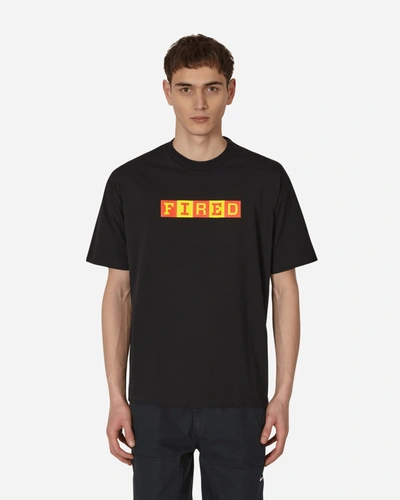 Shop Serving The People Fired T-shirt In Black