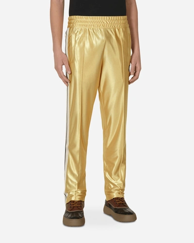 Shop Moncler Genius 8 Moncler Palm Angels Glossy Sweatpants In Yellow