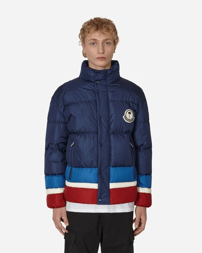 Shop Moncler Genius 8 Moncler Palm Angels Denneny Down Jacket In Blue