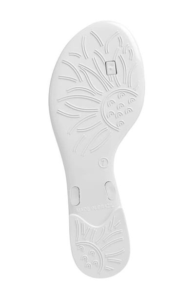 Shop Jack Rogers Georgica Jelly Flip Flop In White/ White