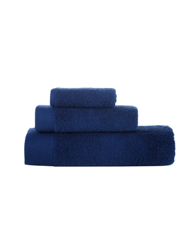 Shop Brooks Brothers Solid Signature 3 Pcs Towel Set In Blue