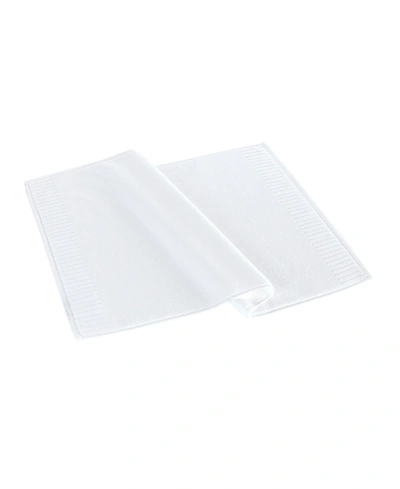 Shop Brooks Brothers Fancy Border Bath Mat In White
