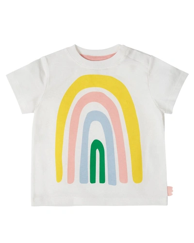 Shop Mon Coeur Rainbow T-shirt In White