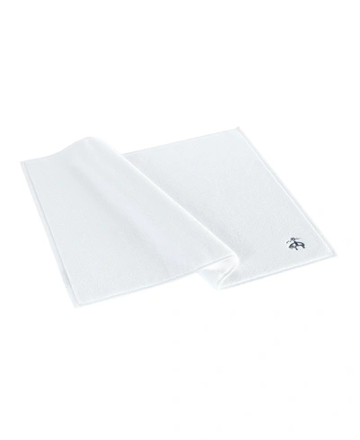 Shop Brooks Brothers Contrast Frame Bath Mat In White