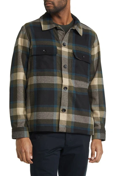 Nn07 Wilas Plaid Wool Shirt Jacket In Camel Check | ModeSens