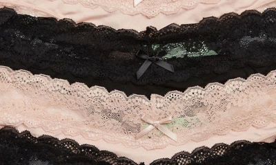 Honeydew Intimates Honeydew Ahna Lace Trim Thong In Basic 1