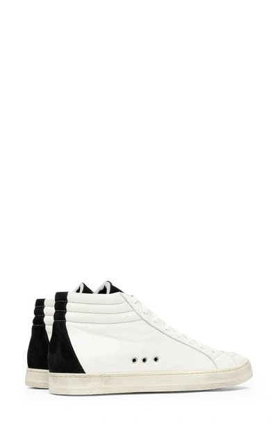 Shop P448 Skate High Top Sneaker In Cream/ Black