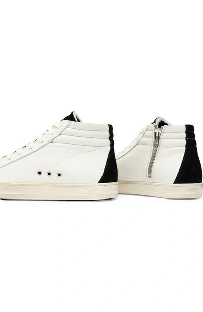 Shop P448 Skate High Top Sneaker In Cream/ Black