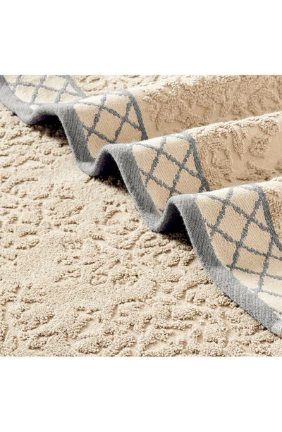 Modern Threads Embellished Border Damask Jacquard Towel 6-piece Set In Ivory