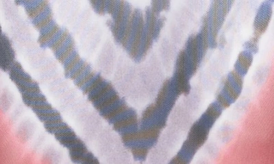 Shop Afrm Zadie Semi Sheer Turtleneck In V-placement Tan Tie Dye
