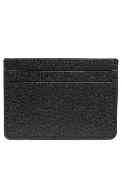 Shop Marc Jacobs Leather Card Case In Black
