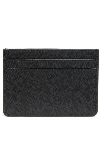 Marc Jacobs Leather Card Case In Black