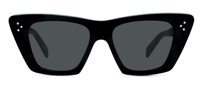 CELINE BOLD 3 DOTS CL 40187 IN 01A SQUARE SUNGLASSES 