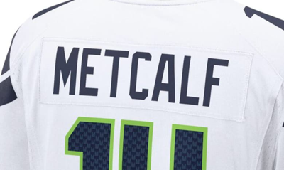 NFL Seattle Seahawks (DK Metcalf) Men's Game Football Jersey.