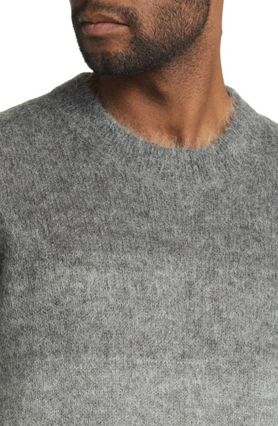 Shop Nn07 Walther Ombré Stripe Crewneck Sweater In Grey Multi