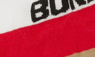 Shop Burberry Kids' Icon Stripe Logo Crew Socks In Multicolor