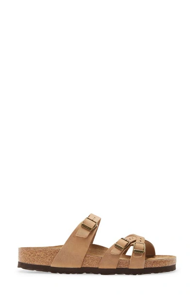 Shop Birkenstock Franca Slide Sandal In Tobacco Leather