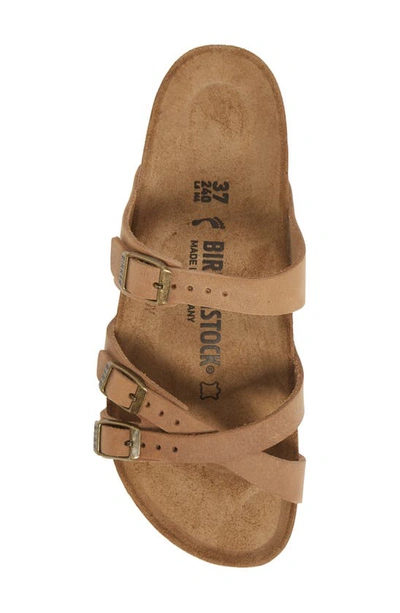 Shop Birkenstock Franca Slide Sandal In Tobacco Leather