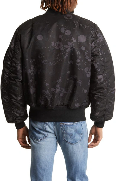 Shop Alpha Industries Ma-1 Reversible Bomber Jacket In Territory Black Camo