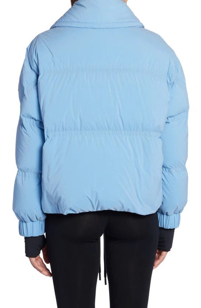 Shop Moncler Cluses Quilted Down Jacket In Blue
