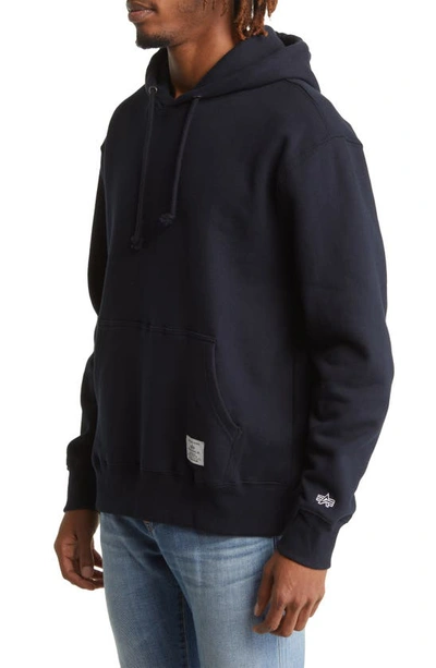 Shop Alpha Industries Essential Hoodie Sweatshirt In Replica Blue