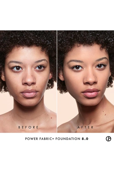 Shop Armani Beauty Power Fabric+ Foundation Spf 25 In 8