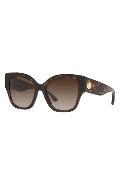 Shop Tory Burch 54mm Gradient Butterfly Sunglasses In Dk Tort