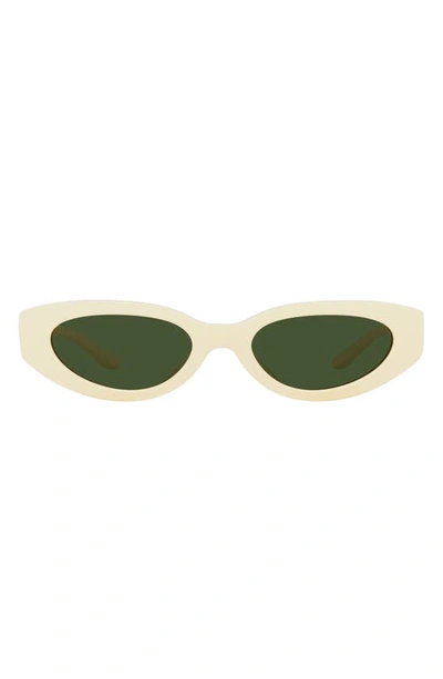 Shop Tory Burch 51mm Cat Eye Sunglasses In Ivory