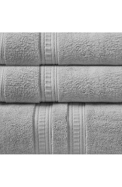 Beautyrest Plume 100% Cotton Feather Touch Towel 6-piece Set In Grey