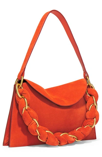 Shop Proenza Schouler Braided Chain Shoulder Bag In 614 Tomato