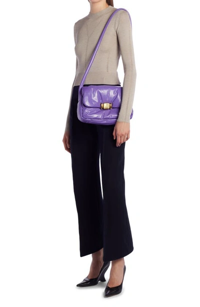 BOTTEGA-VENETA-Intrecciato-Leather-Shoulder-Bag-Purple-367637