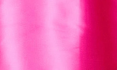 Shop Asos Design Puff Sleeve Taffeta Romper In Bright Pink