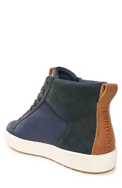 Shop Territory Boots Carlsbad High Top Sneaker In Blue