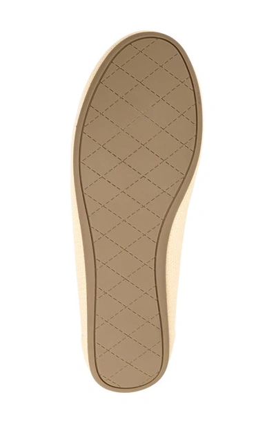 Journee Collection Jersie Knit Ballet Flat In Cream
