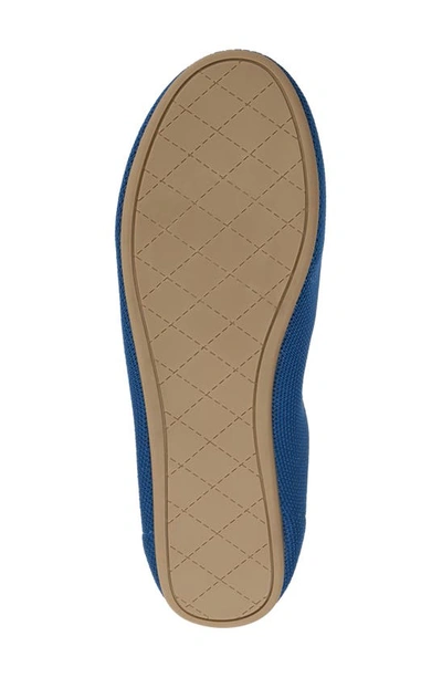 Journee Collection Jersie Knit Ballet Flat In Navy