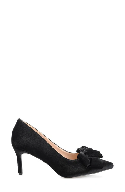 Journee Collection Crystol Pump In Black