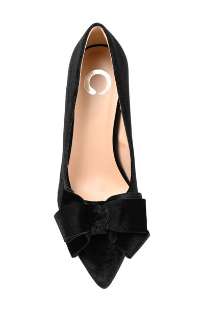 Shop Journee Collection Crystol Pump In Black