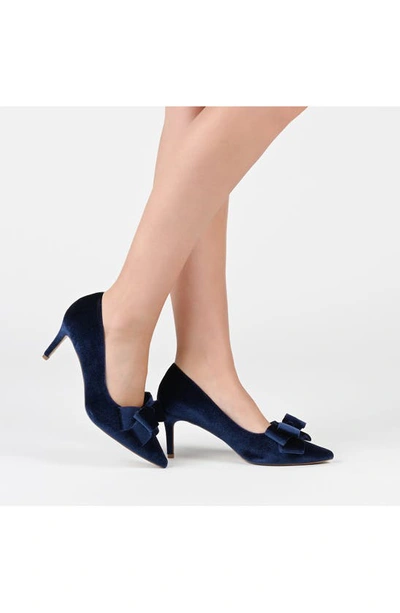 Shop Journee Collection Crystol Pump In Black