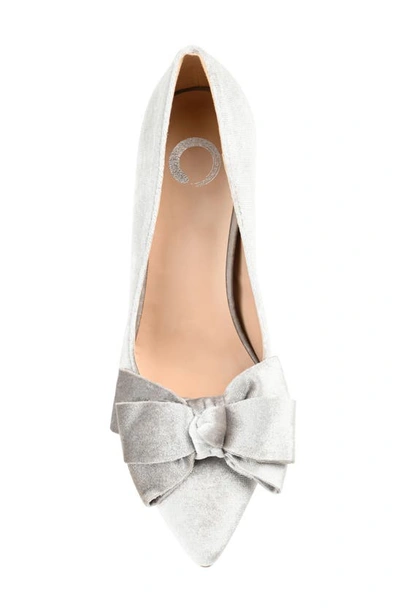 Journee Collection Crystol Pump In Grey