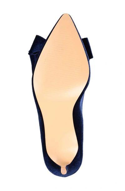 Journee Collection Crystol Pump In Navy