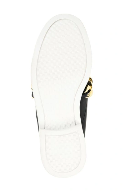 Journee Collection Sheah Chain Strap Faux Fur Lined Tru Comfort Foam Mule In Black