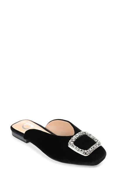Shop Journee Collection Sonnia Flat Mule In Black
