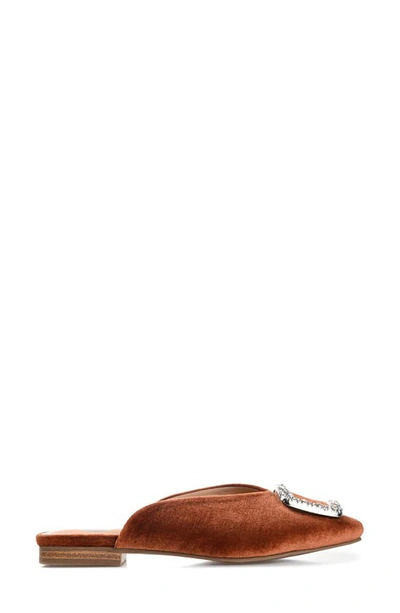 Journee Collection Women's Sonnia Velvet Mules In Brown