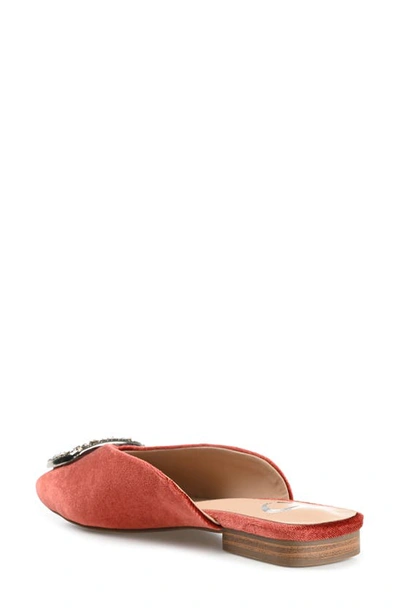 Shop Journee Collection Sonnia Flat Mule In Rust
