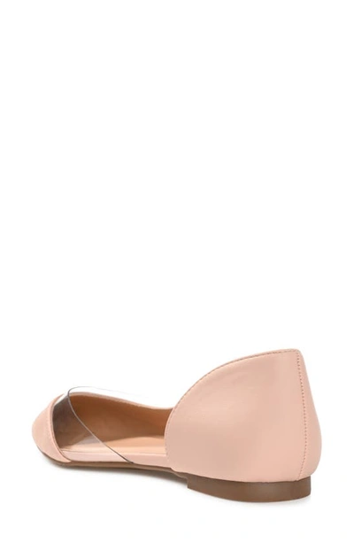 Journee Collection Mikki Pointed Toe Flat In Blush