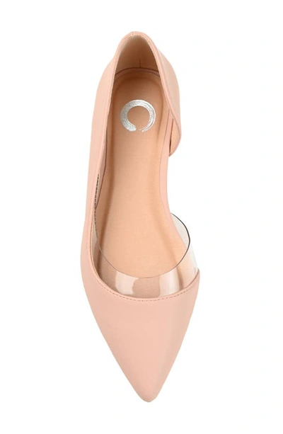 Journee Collection Mikki Pointed Toe Flat In Blush