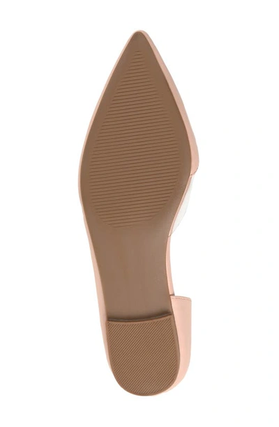Journee Collection Mikki Pointed Toe Flat In Blush