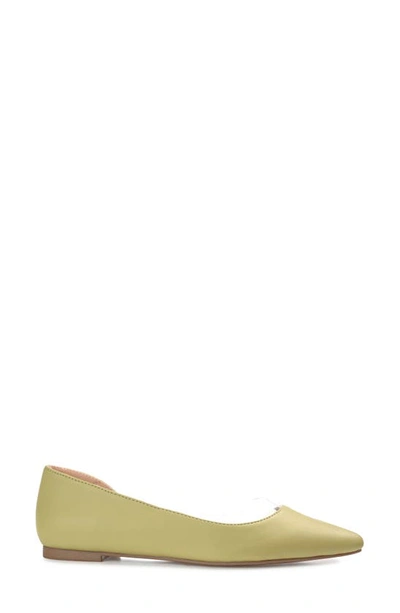 Journee Collection Mikki Pointed Toe Flat In Green