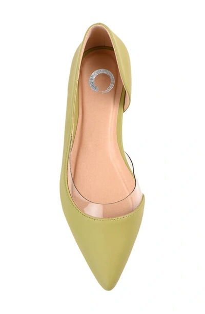 Journee Collection Mikki Pointed Toe Flat In Green